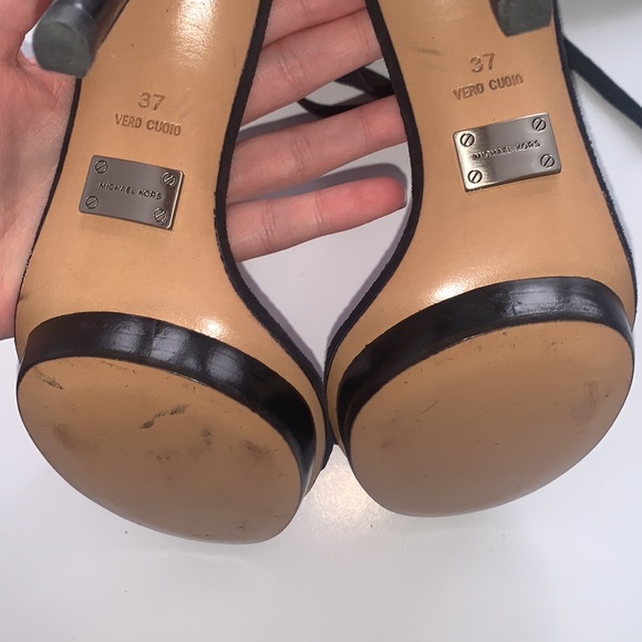 Michael Kors | Daphne Fringe Suede Heels - Picture 7 of 15